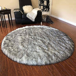 Faux Fur Round Area Rug