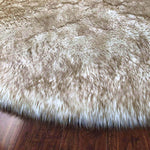Faux Fur Round Area Rug