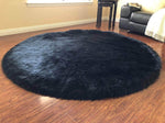 Faux Fur Round Area Rug